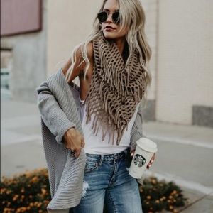 Fringe infinity scarf!